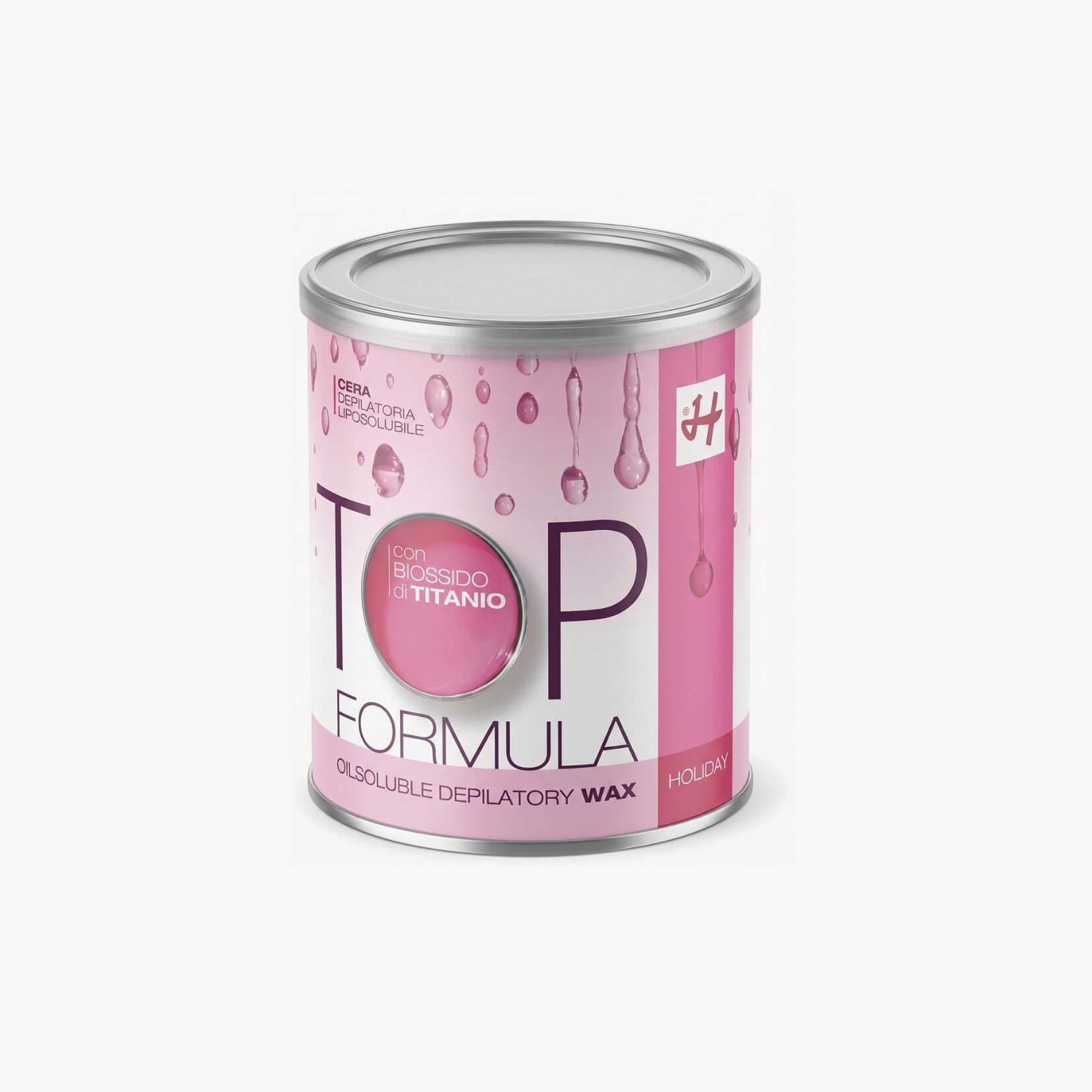 Enthaarungswachs TOP FORMULA "Rose mit Titaniumdioxid", 800 ml-Dose