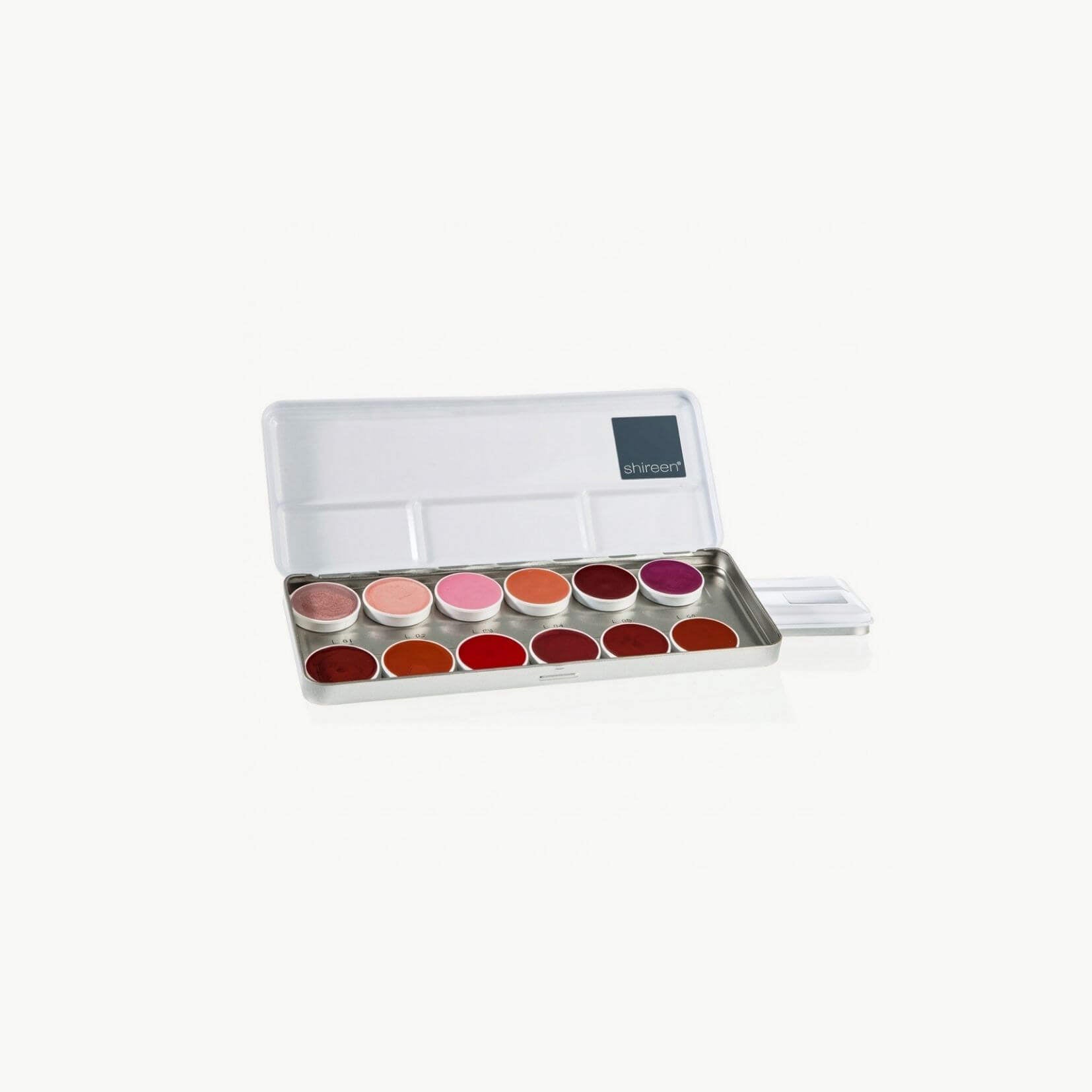 Lippen Make-up Palette, 12 Farben à 4 g
