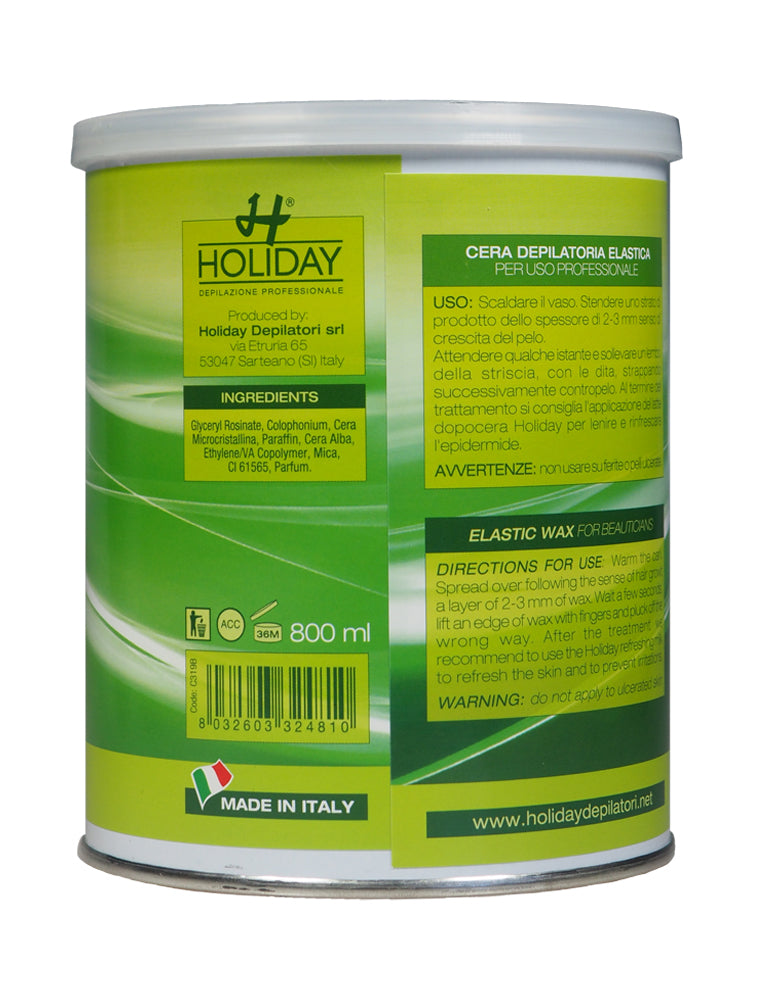 Filmwachs Elastique Green Jasmin 800 ml, Enthaarung ohne Vliesstreifen