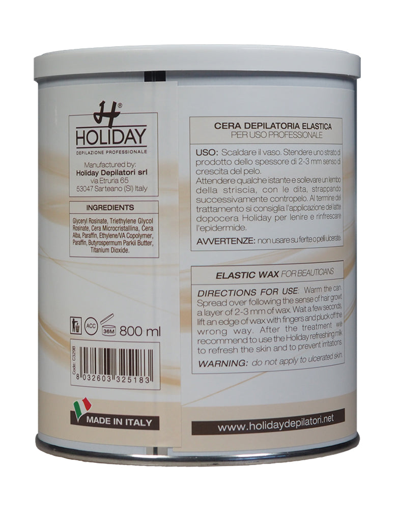 Filmwachs Elastique Sheabutter 800 ml, Enthaarung ohne Vliesstreifen