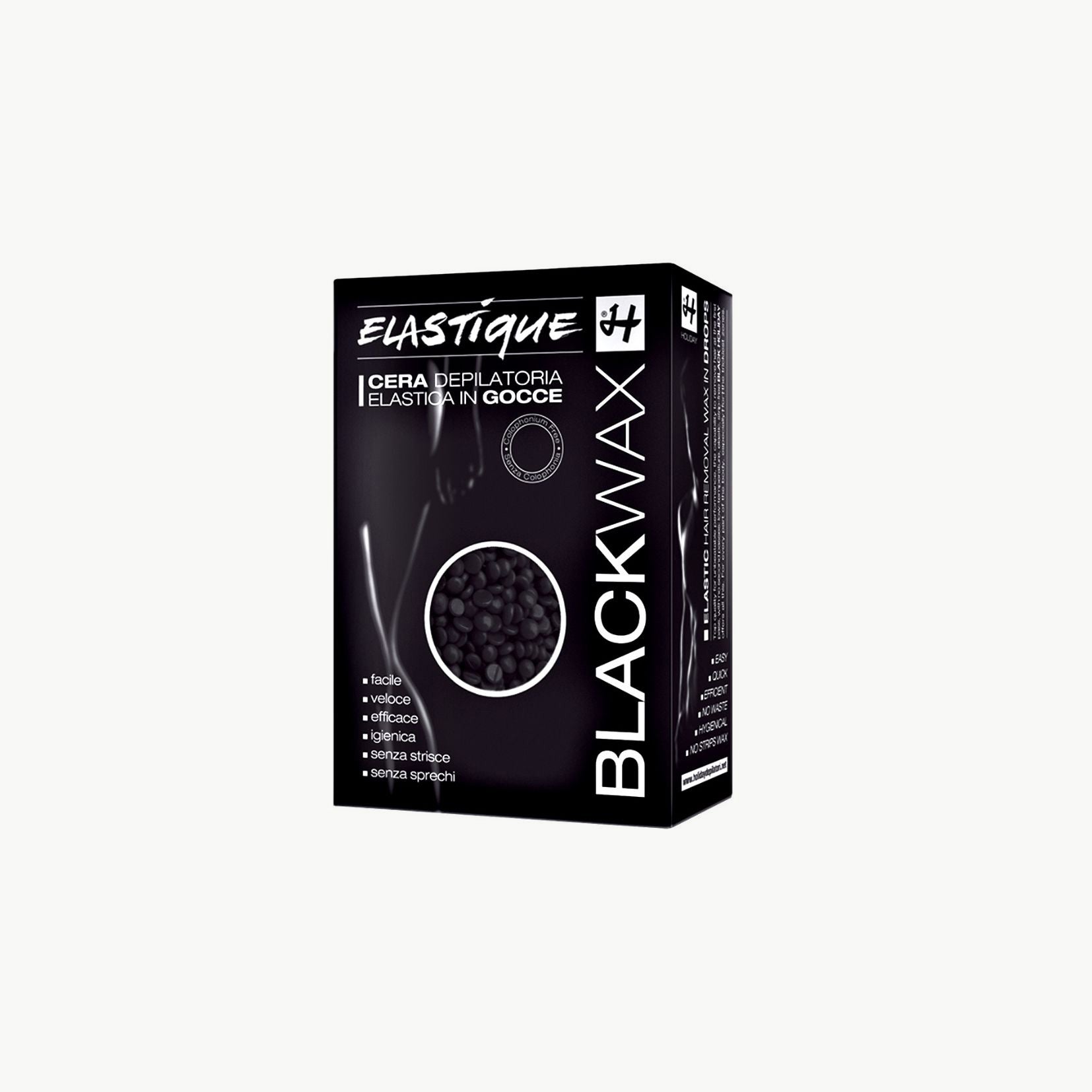BLACK WAX Filmwachs Elastique in Perlen 500 g, Enthaarung ohne Vliesstreifen