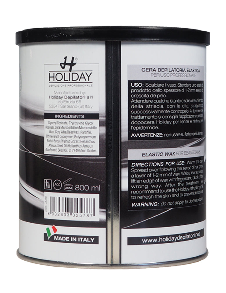 BLACK WAX Filmwachs Elastique 800 ml Dose, Enthaarung ohne Vliesstreifen