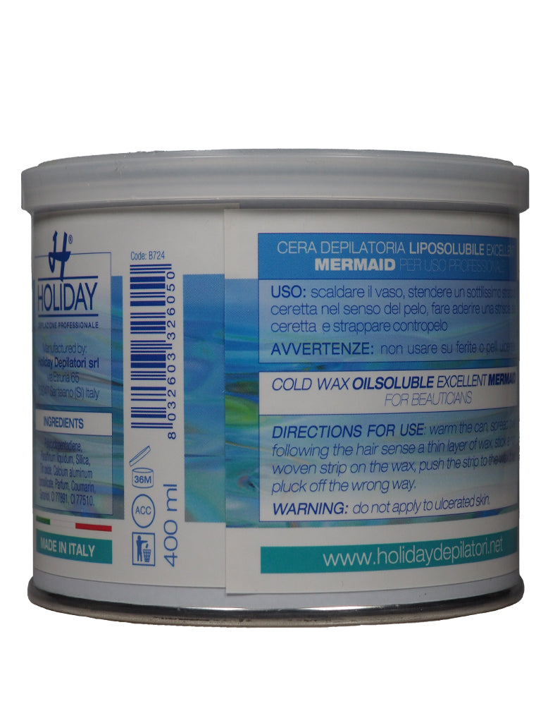 Enthaarungswachs EXCELLENT MERMAID - MEERJUNGFRAU, 400 ml, Dosenwachs