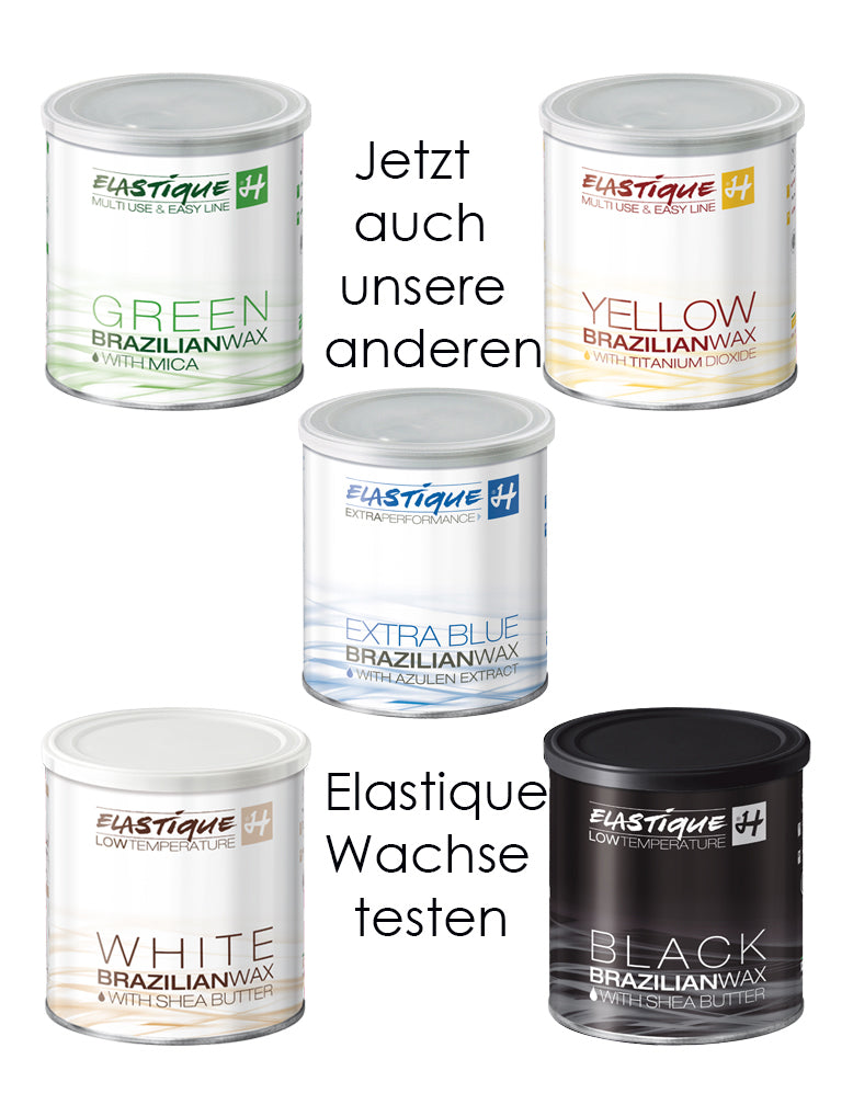EXTRA BLUE Brazilian Wachs Filmwachs Elastique 800 ml Dose, Enthaarung ohne Vliesstreifen
